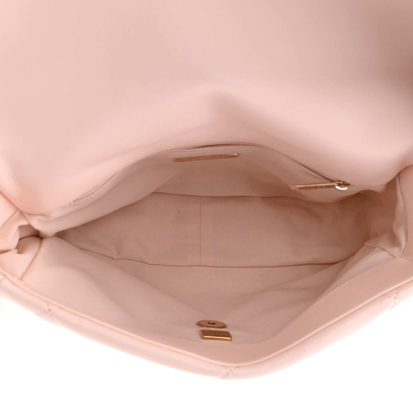 Lambskin Quilted Large Chanel 19 Flap Light Pink