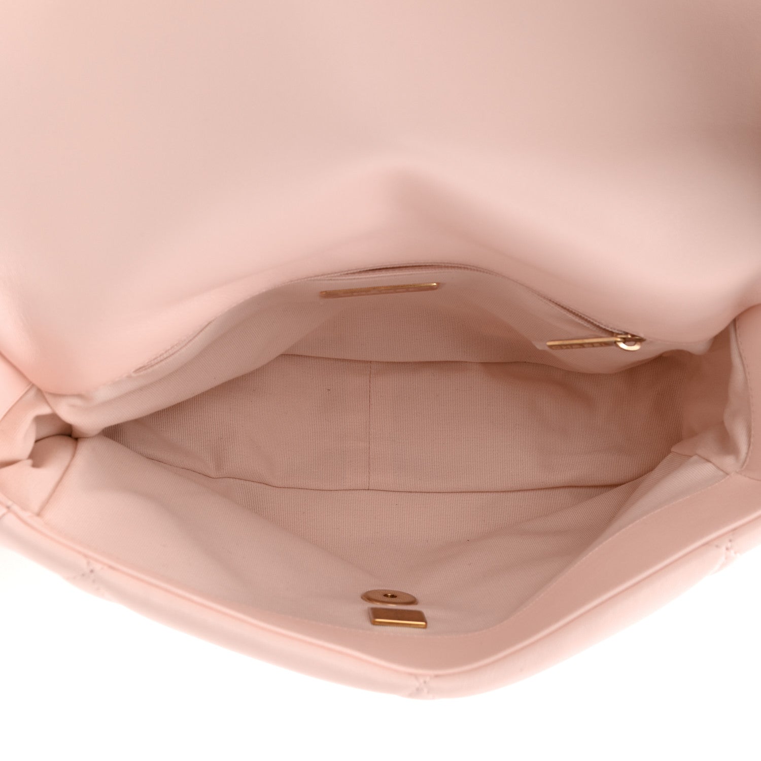 Chanel Lambskin Quilted Large Chanel 19 Flap Light Pink 5 of 10
