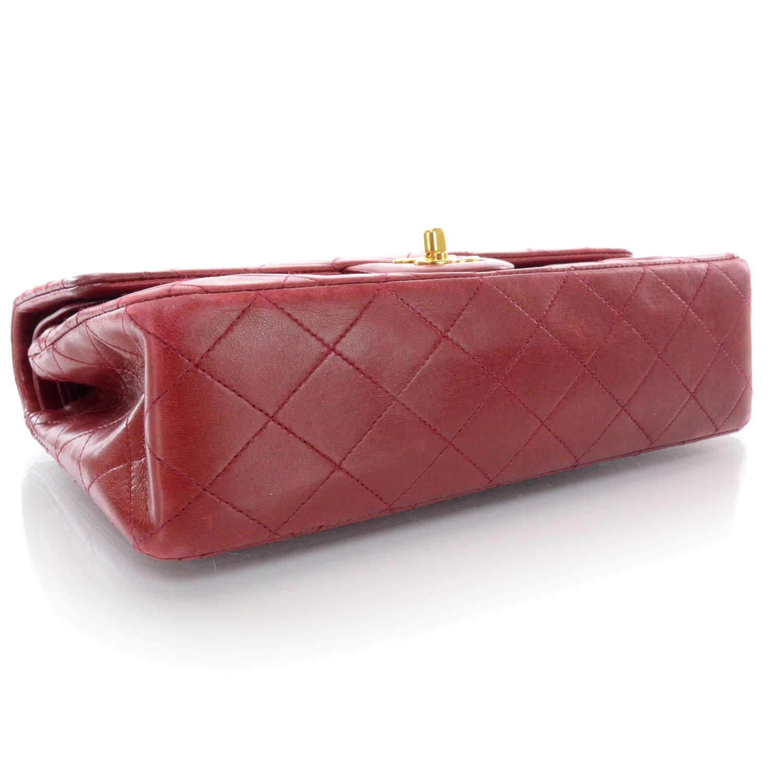 Chanel Lambskin Quilted Medium Double Flap Red 4 of 10