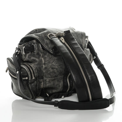 Alexander Wang Calfskin Mini Marti Backpack Washed Grey 188075 – FASHIONPHILE