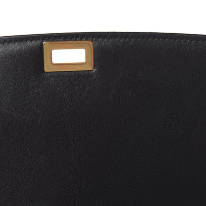 Celine Liege Calfskin Medium Classic Box Flap Bag Black 8 of 10