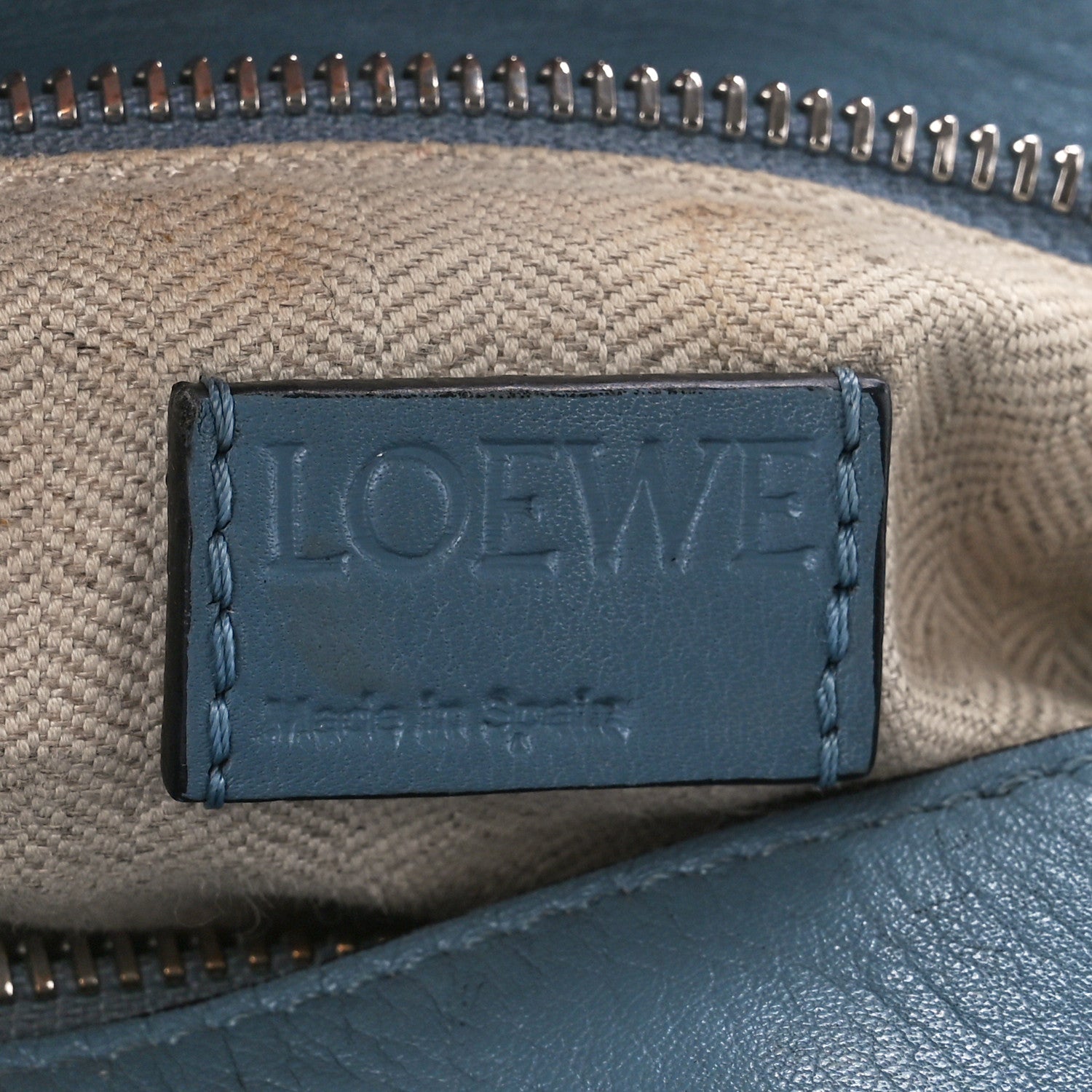 Loewe Calfskin Small Puzzle Bag Light Bue 9 of 15