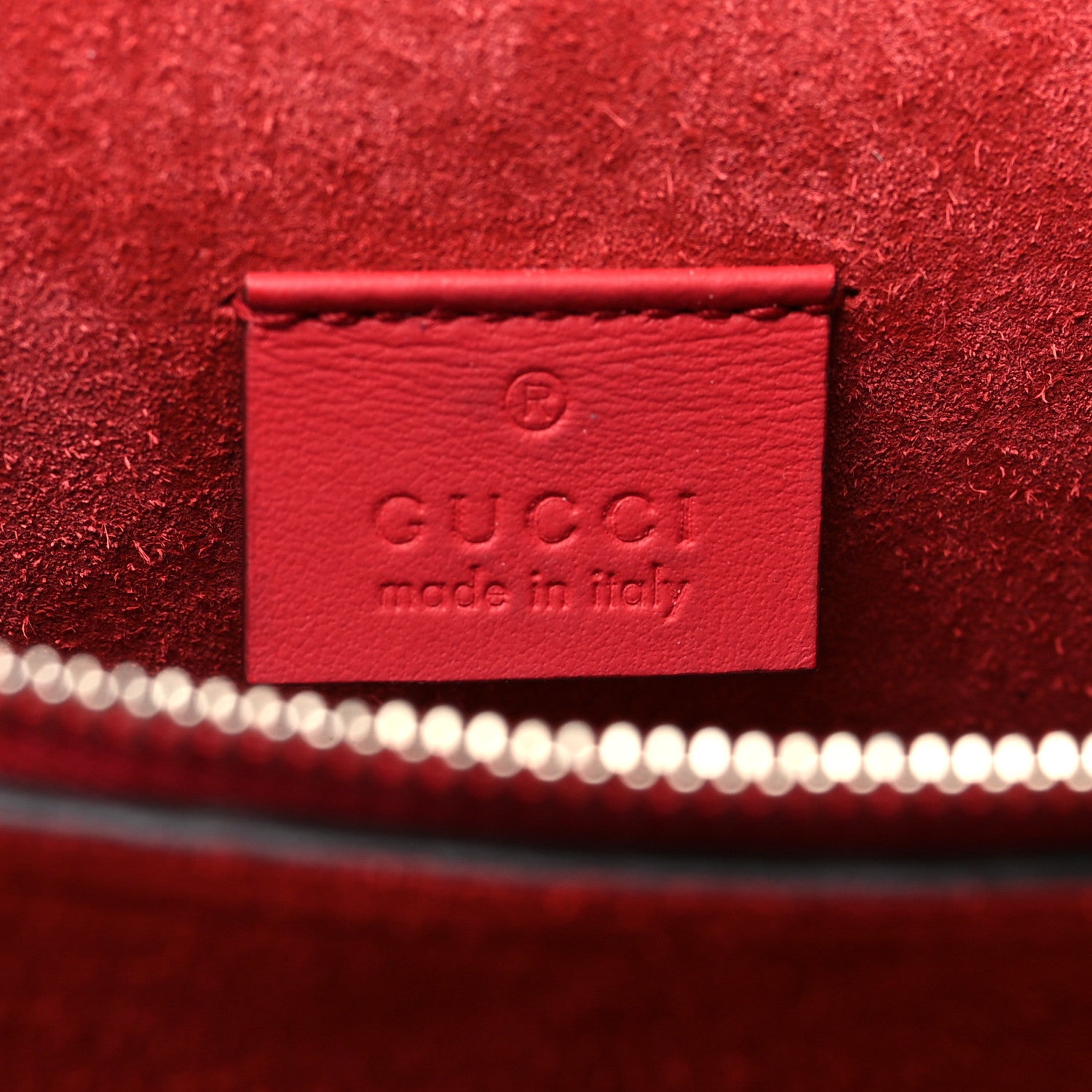 Gucci GG Supreme Monogram Suede Small Dionysus Shoulder Bag Beige Ebony Vulcanic Red 7 of 11