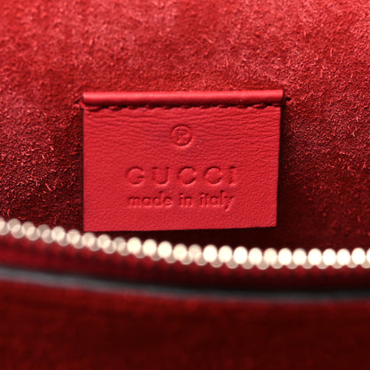 Gucci GG Supreme Monogram Suede Small Dionysus Shoulder Bag Beige Ebony Vulcanic Red 7 of 11