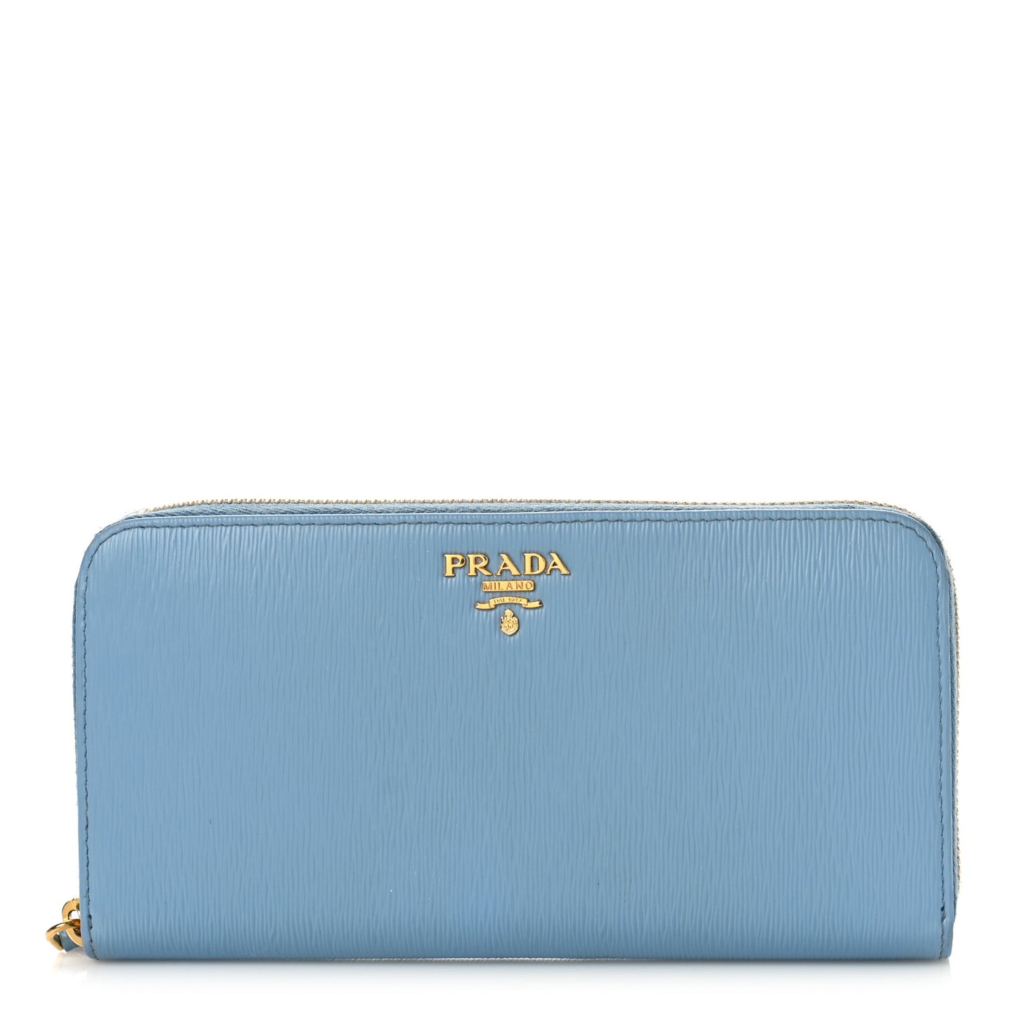 Vitello Move Bi-Color Zip Around Wallet Astrale Bluette