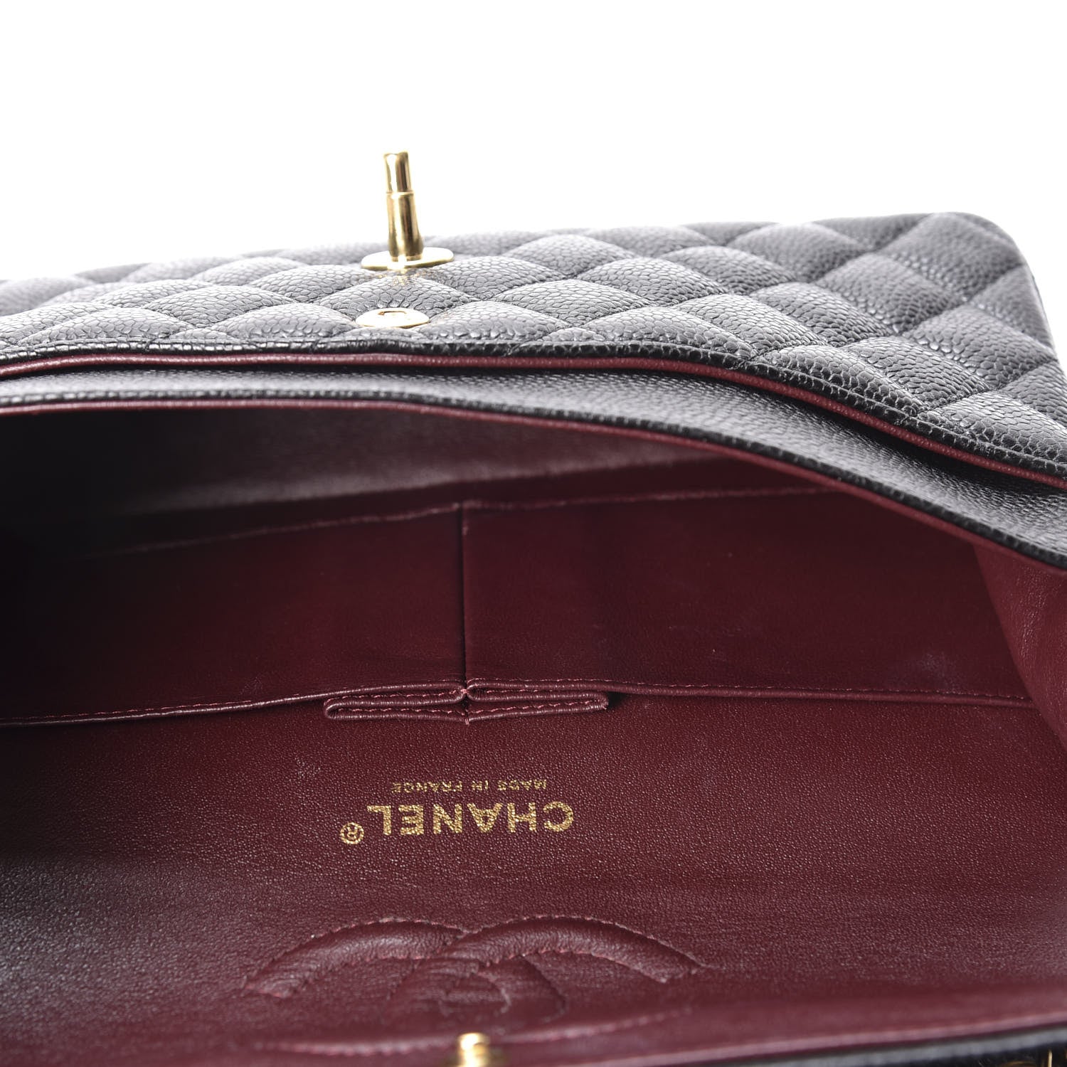 Chanel Caviar Quilted Medium Double Flap Black 4 of 11