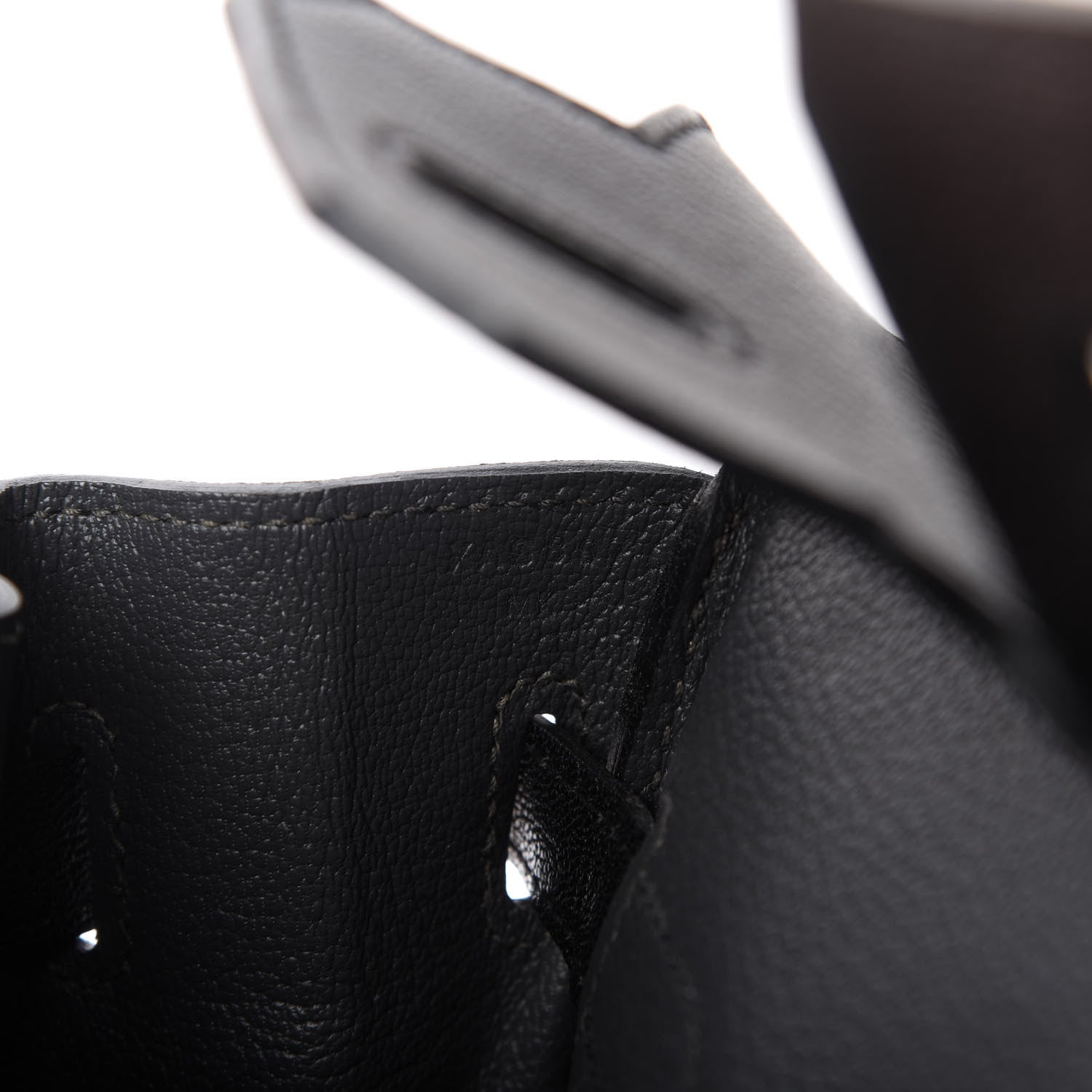 Hermes Chevre de Coromandel Horseshoe Birkin 30 Black 9 of 11