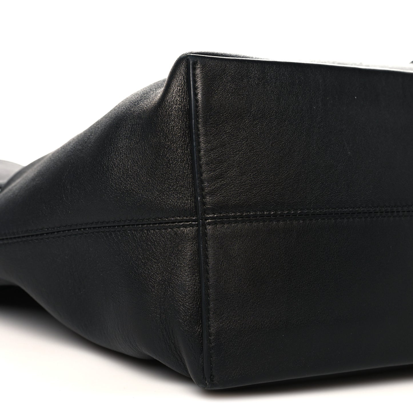 Silky Calfskin Medium Sawyer Messenger Bag Black