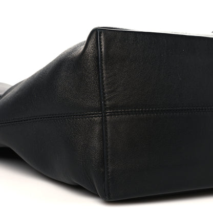 Bottega Veneta Silky Calfskin Medium Sawyer Messenger Bag Black 9 of 10