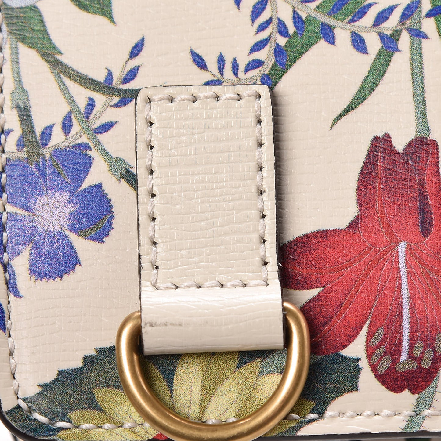 Calfskin Web Floral Crystal Heart Totem