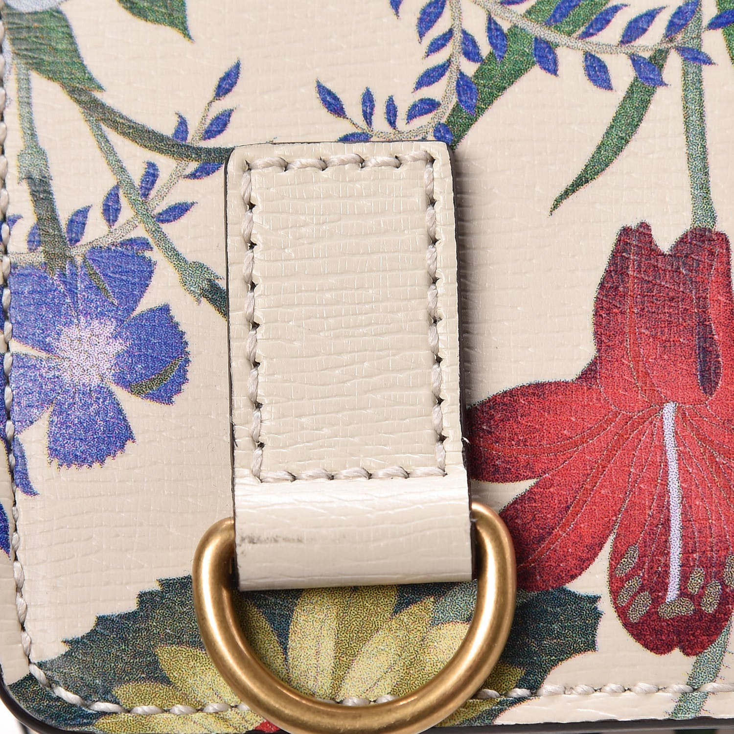 Gucci Calfskin Web Floral Crystal Heart Totem 14 of 15