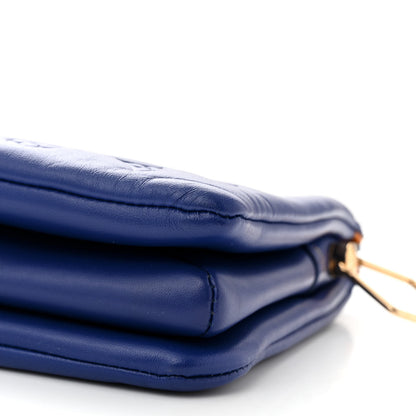 Louis Vuitton Lambskin Embossed Monogram Coussin PM H32 Smalt Blue 10 of 10