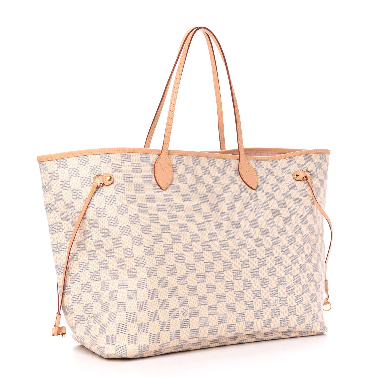 Louis Vuitton Damier Azur Neo Neverfull GM Rose Ballerine 4 of 14