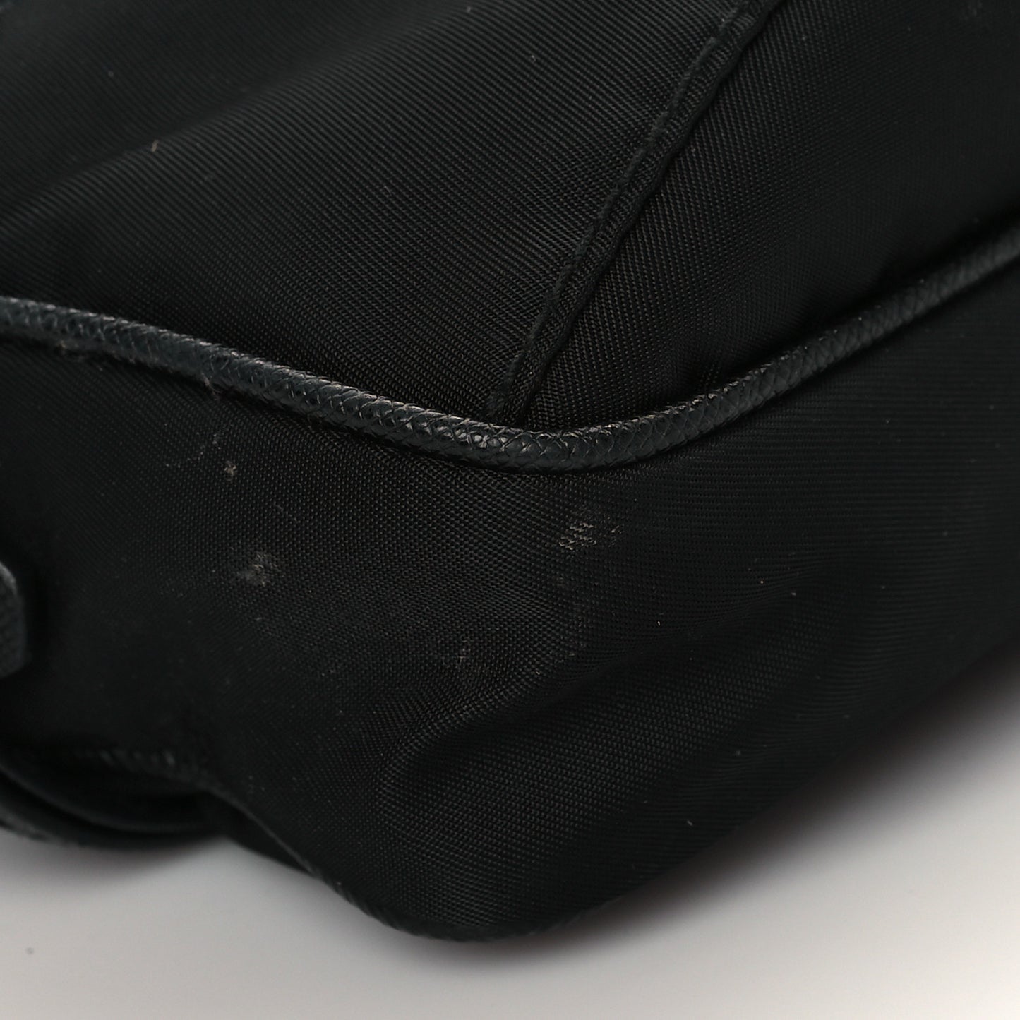 Tessuto Nylon Saffiano Belt Bag Black