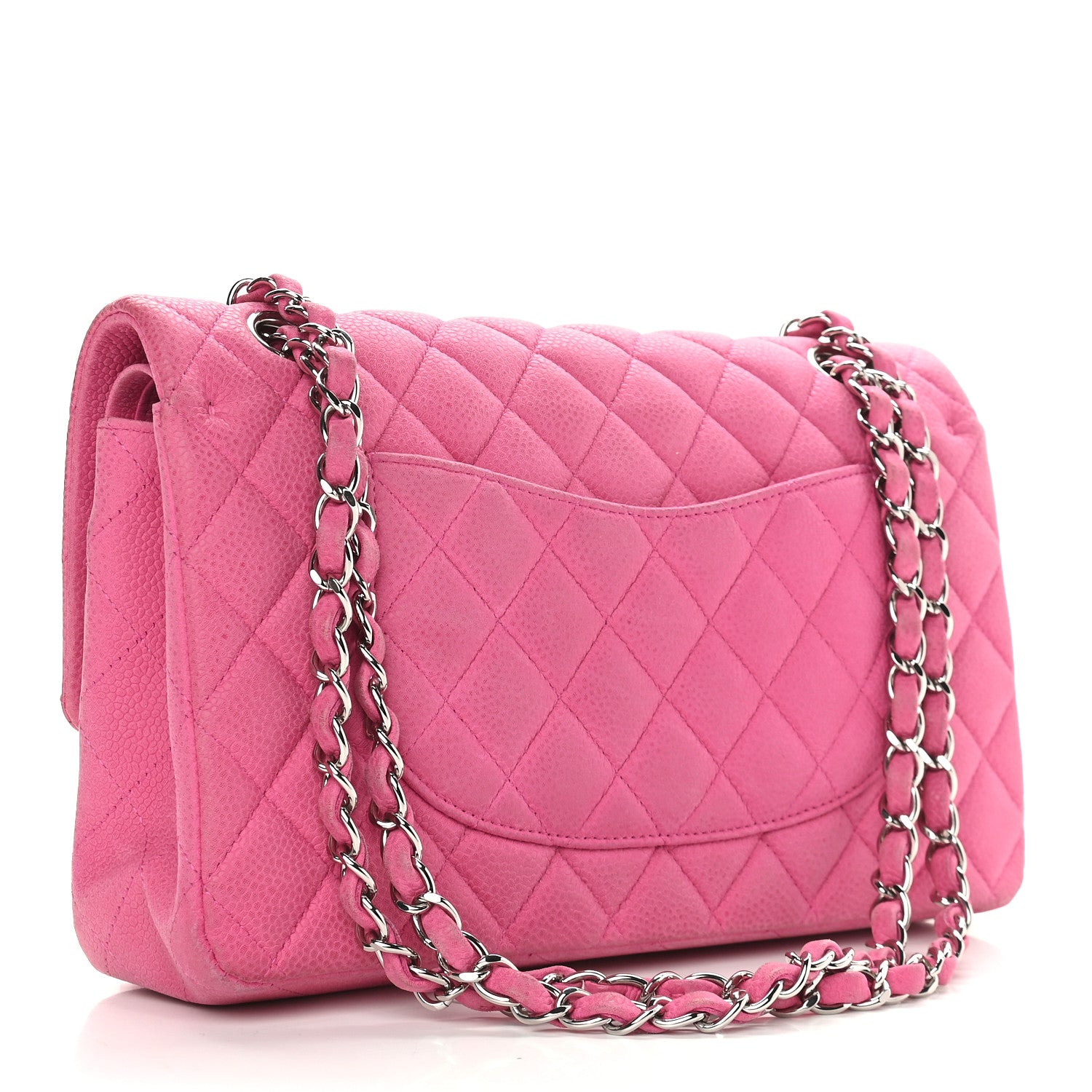 Chanel Iridescent Caviar Quilted Medium Double Flap Pink 2 of 9