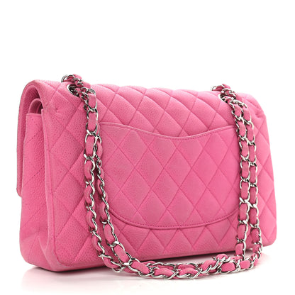 Chanel Iridescent Caviar Quilted Medium Double Flap Pink 2 of 9