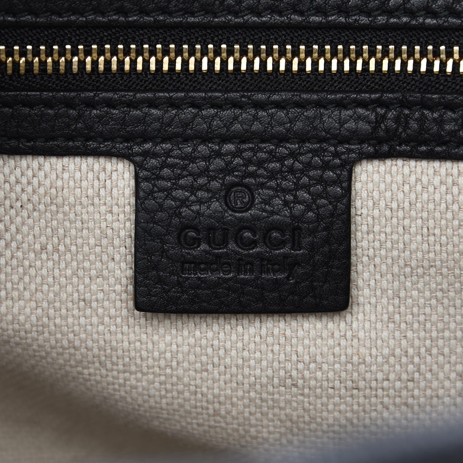 Gucci Pebbled Calfskin Medium Soho Bowler Black 12 of 13