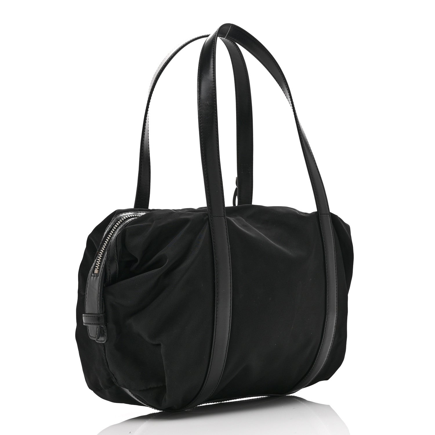 Prada Tessuto Nylon Saffiano Tote Black 3 of 10