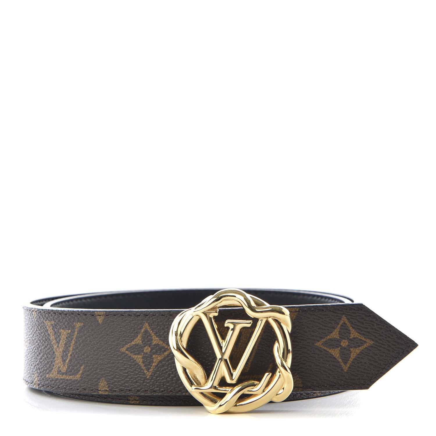 Louis Vuitton Monogram 35mm Garden Louise Reversible Belt 80 32 1 of 3