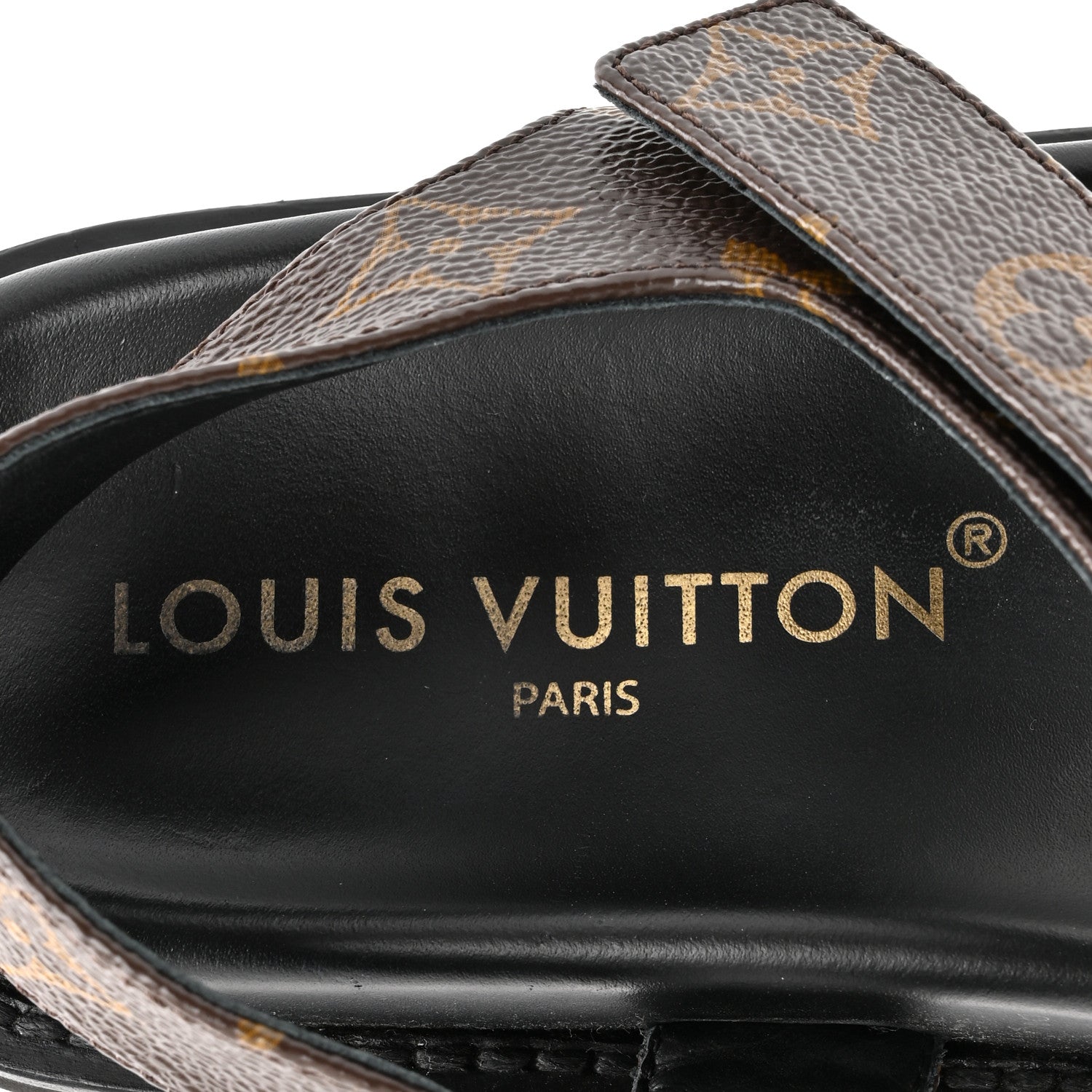 Louis Vuitton Monogram LV Sunset Comfort Flat Sandals 38 Cacao Brown 7 of 11