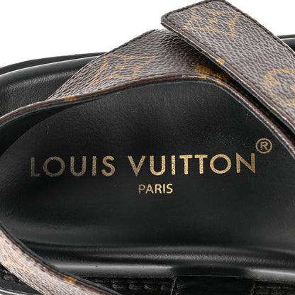 Louis Vuitton Monogram LV Sunset Comfort Flat Sandals 38 Cacao Brown 7 of 11