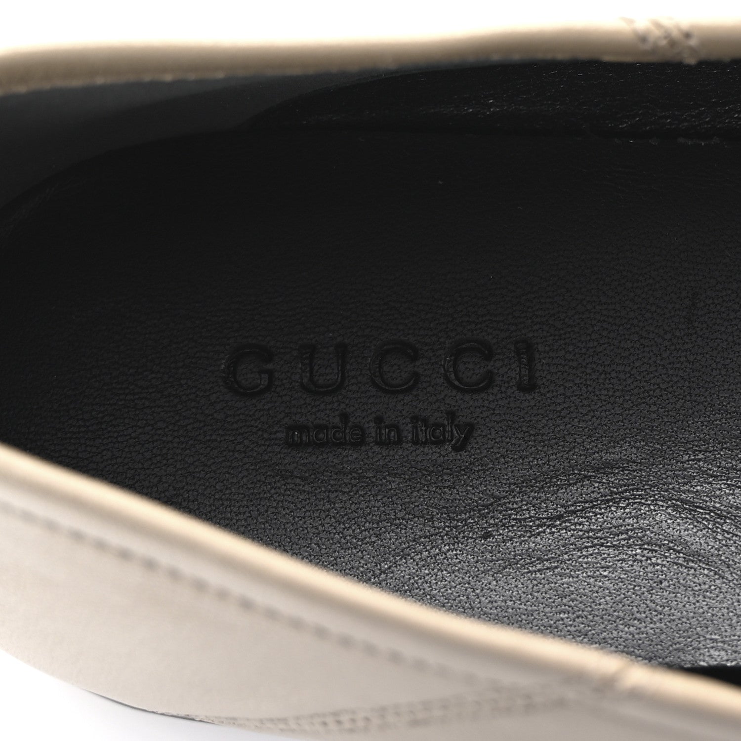 Gucci Lambskin Womens Brixton Horsebit Loafers 40 Mud 8 of 10
