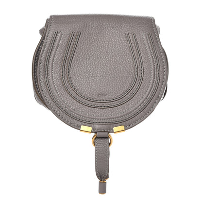 Chloe Calfskin Mini Marcie Round Crossbody Bag Cashmere Grey 1 of 7
