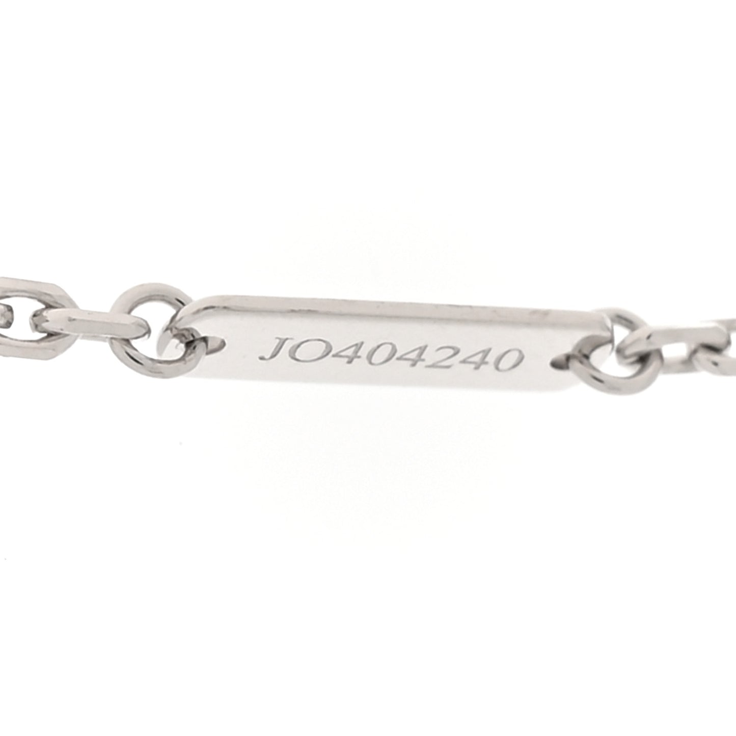 18K White Gold Trace Chain Necklace 50cm