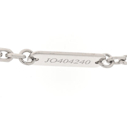 Van Cleef & Arpels 18K White Gold Trace Chain Necklace 50cm 5 of 7