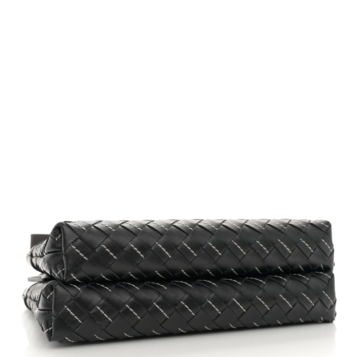 Bottega Veneta Nappa Intrecciato Duo Bag Black Natural 4 of 10
