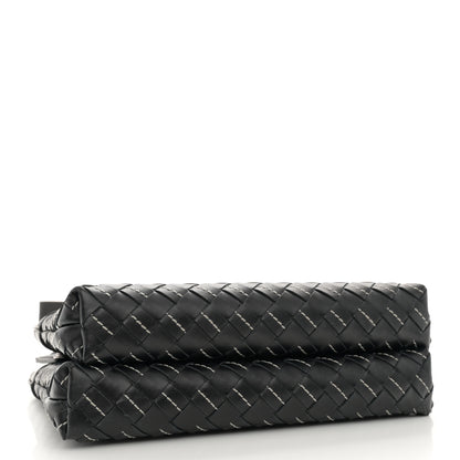 Bottega Veneta Nappa Intrecciato Duo Bag Black Natural 4 of 10
