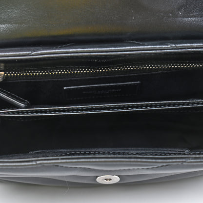 Saint Laurent Calfskin Y Quilted Monogram Toy Loulou Crossbody Bag Black 4 of 4