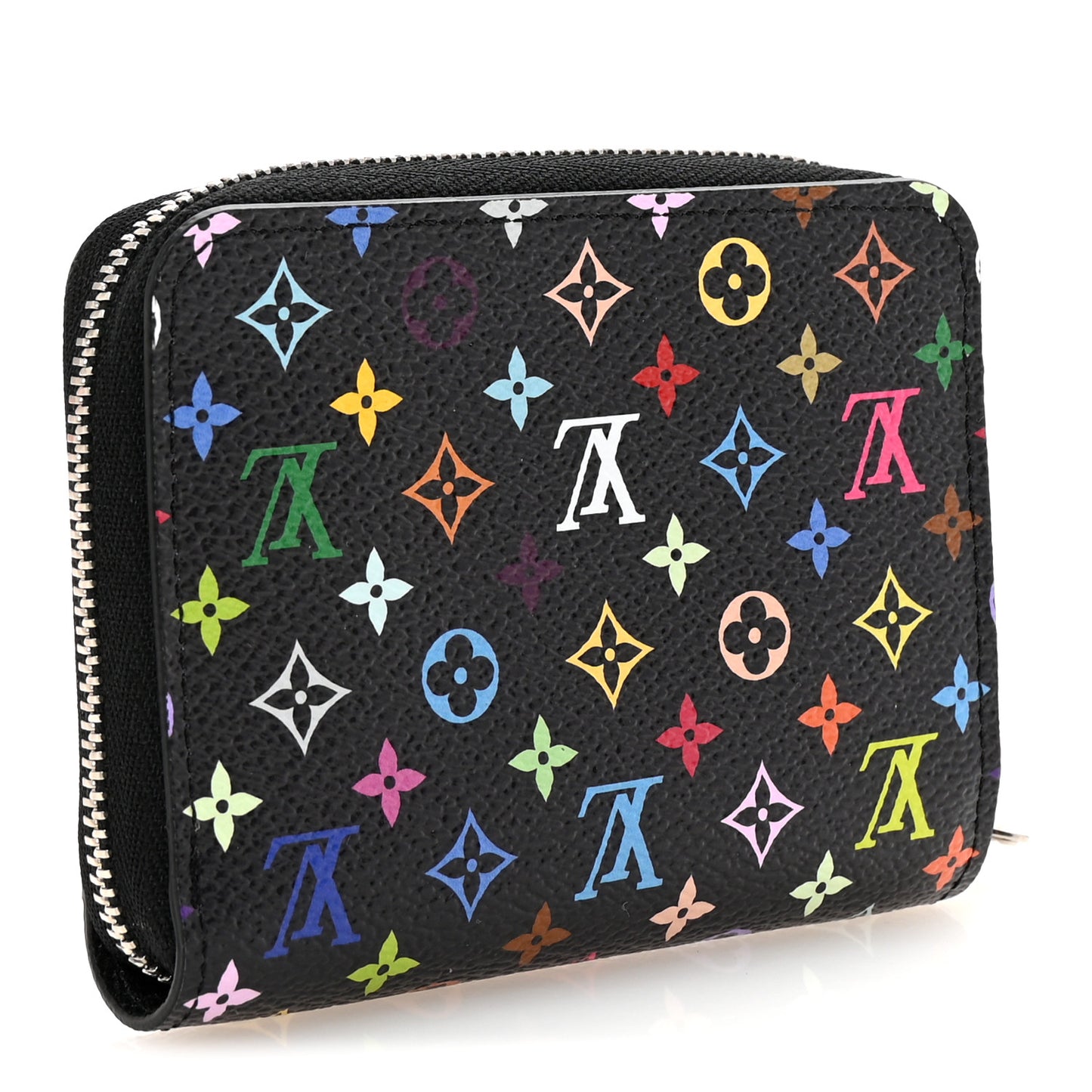 LV x TM Monogram Multicolor Zippy Coin Purse Black