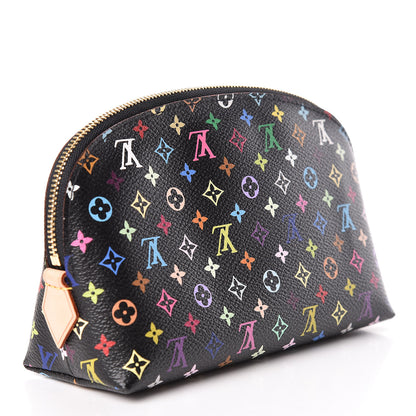 Louis Vuitton Monogram Multicolor Cosmetic Pouch Black Grenade 3 of 7