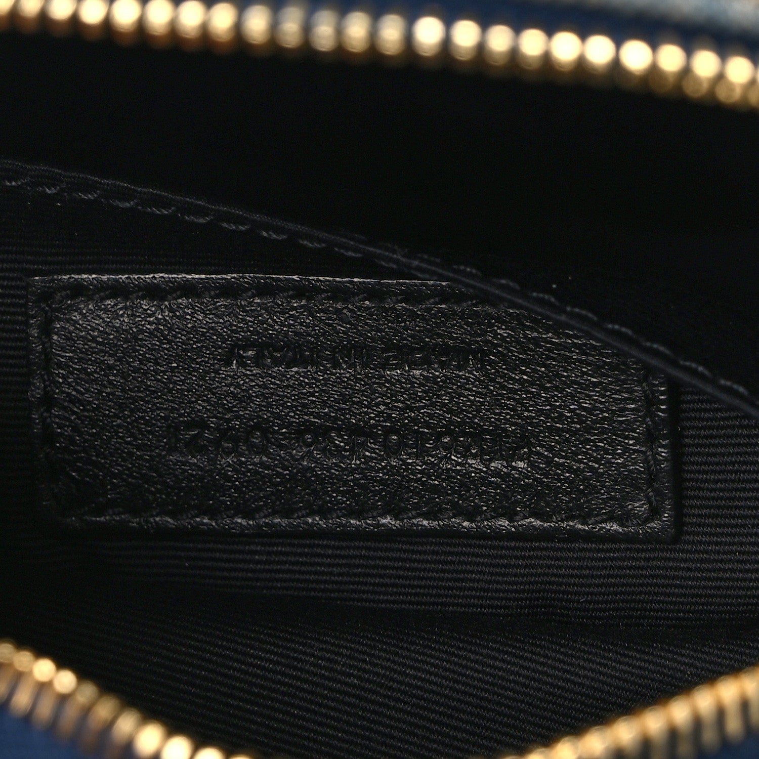 Saint Laurent Denim Matelasse Chevron Quilted Round Vinyle Camera Bag Rodeo Blue Cinnamon 7 of 13