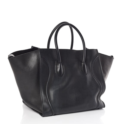 Celine Supple Calfskin Large Phantom Luggage Black 3 of 15