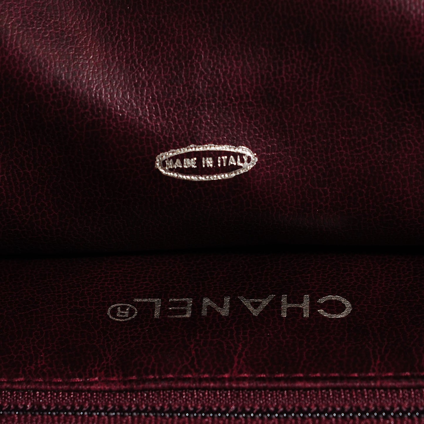 Lambskin Quilted Shoulder Bag Bordeaux