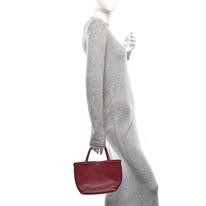 The Row Grained Calfskin Small Park Tote Terracotta 2 of 11