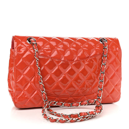 Chanel Patent Calfskin Quilted Medium Double Flap Red 3 of 17