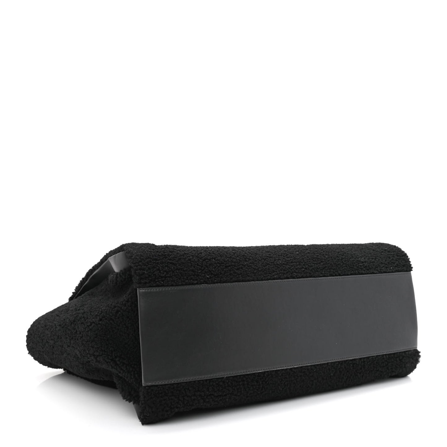 Shearling Large Deauville Tote Black