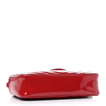 Saint Laurent Patent Calfskin Matelasse Monogram Lou Camera Bag Red 4 of 10