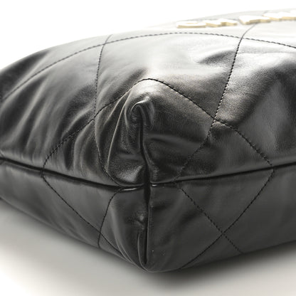 Chanel Shiny Calfskin Quilted Small Chanel 22 Black 10 of 11