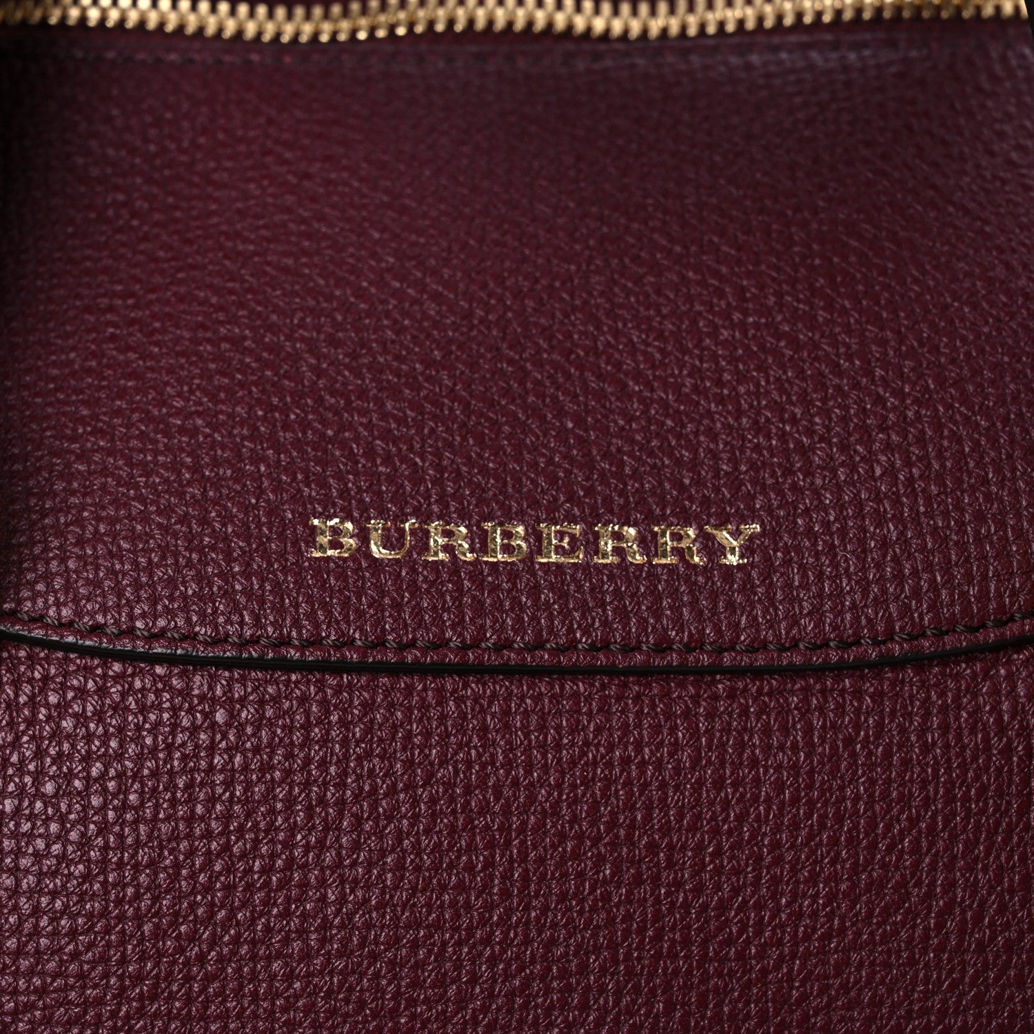 Burberry Derby Calfskin Medium Alchester Bowling Bag Mahogany Red 14 of 15