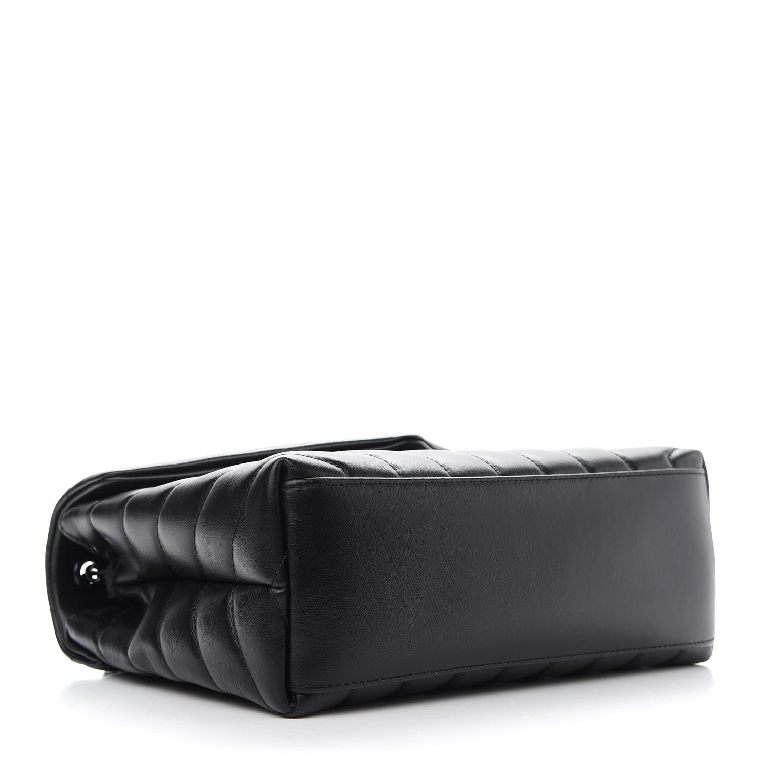 Saint Laurent Calfskin Y Quilted Monogram Small Loulou Chain Satchel Black 4 of 9