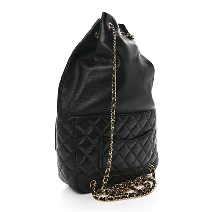 Chanel Lambskin Quilted Large In Seoul Backpack Black 3 of 10