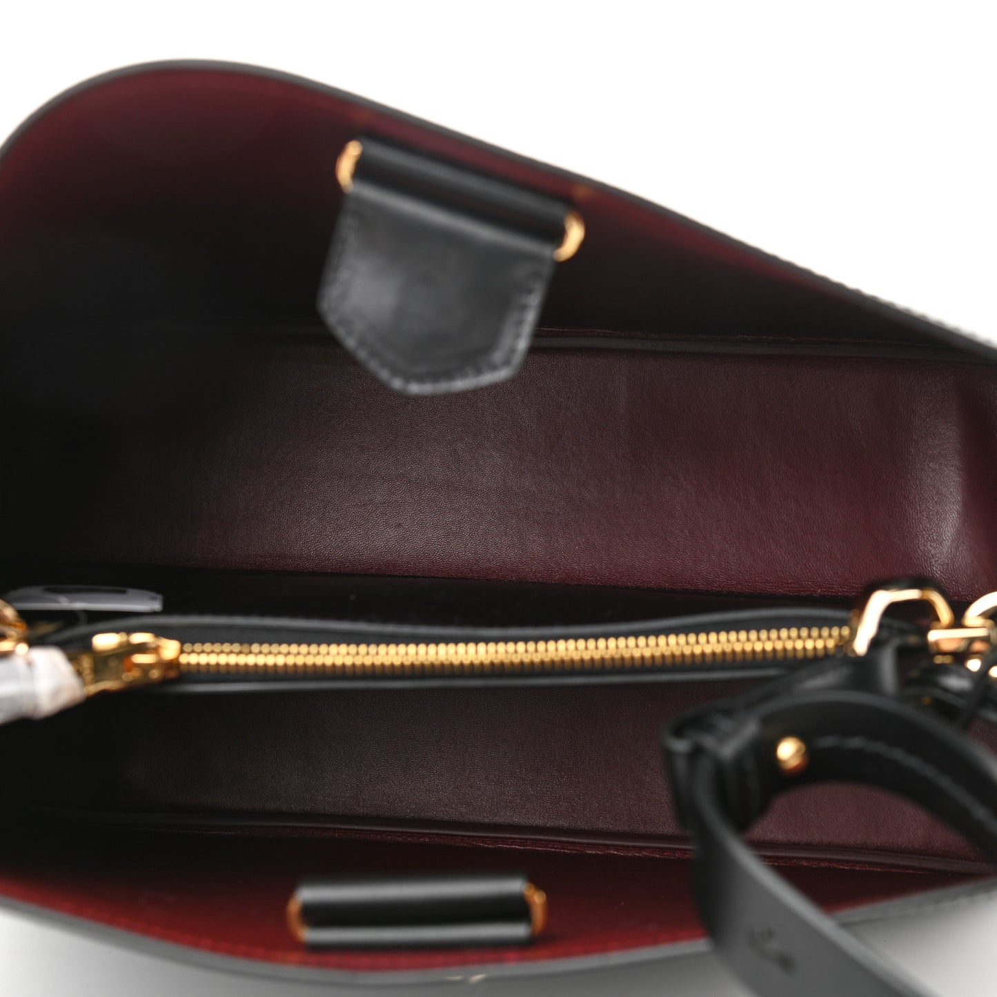 Saffiano Cuir Matinee Tote Black Cherry