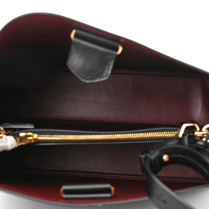Prada Saffiano Cuir Matinee Tote Black Cherry 7 of 9