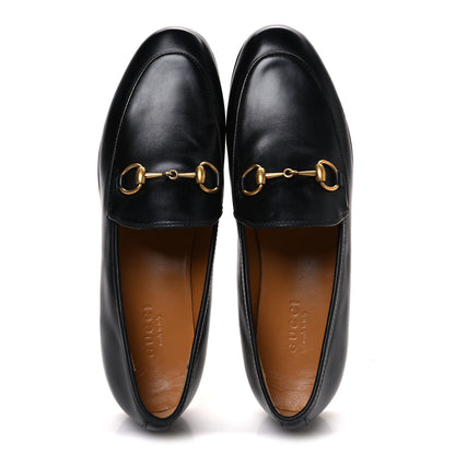 Gucci Calfskin Womens Jordaan Loafers 35.5 Black 2 of 11