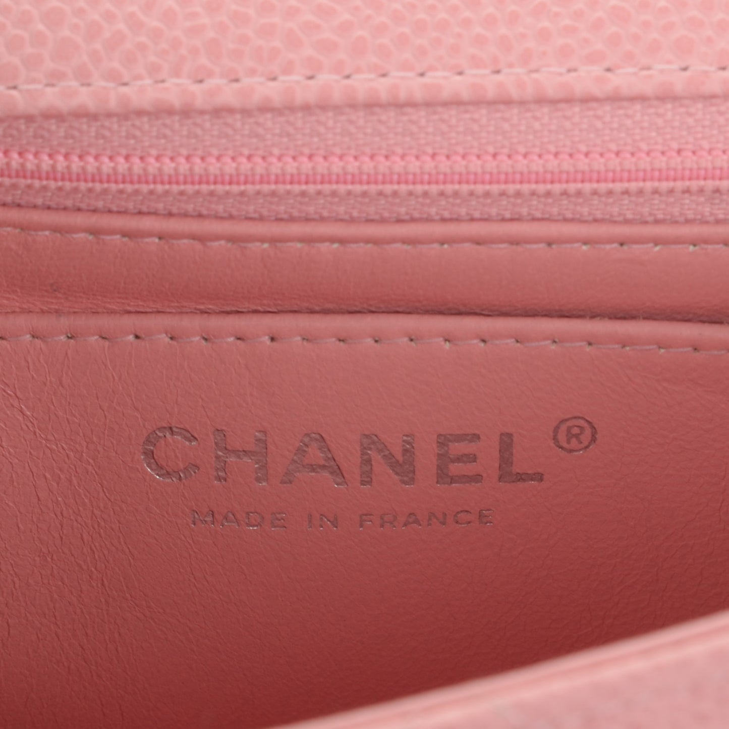 Caviar Quilted Mini Square Flap Pink