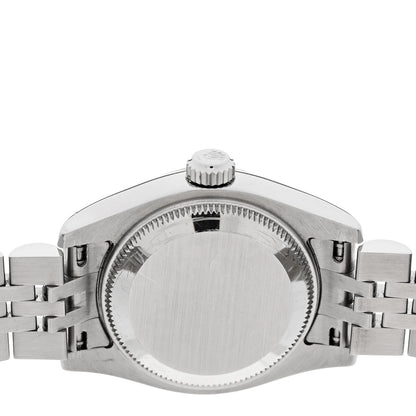 Rolex Stainless Steel 18K White Gold 26mm Oyster Perpetual Datejust Watch Silver Roman 179174 4 of 4
